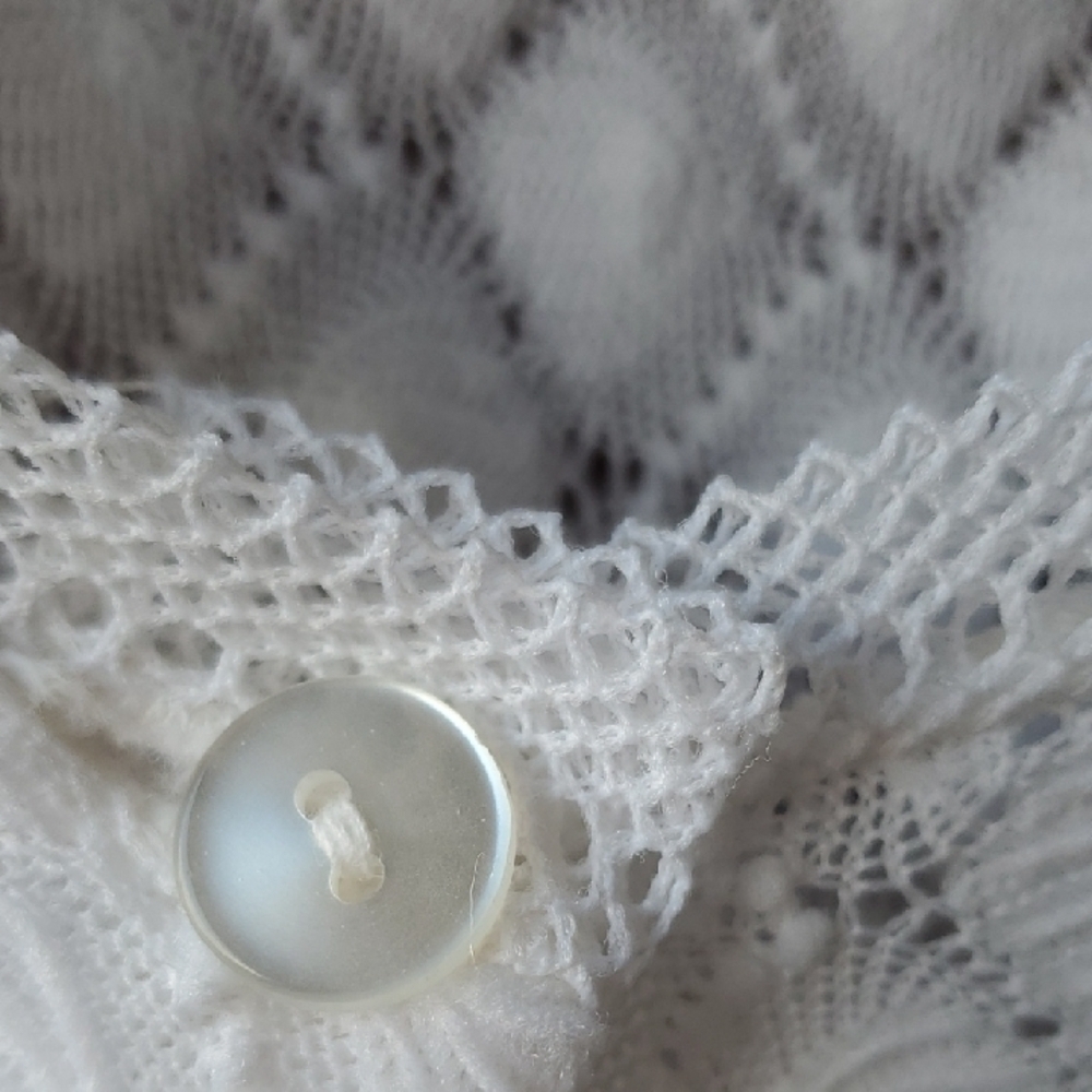 Elegant White Lace Blouse - Picture 6 of 10